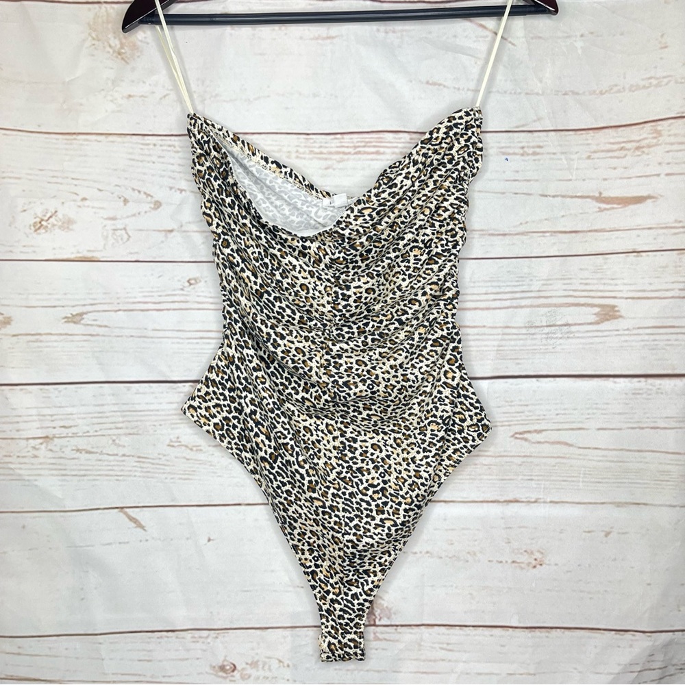 Les Lis • Bodysuit • Strapless • Animal Print • Large • Summer • Spring
